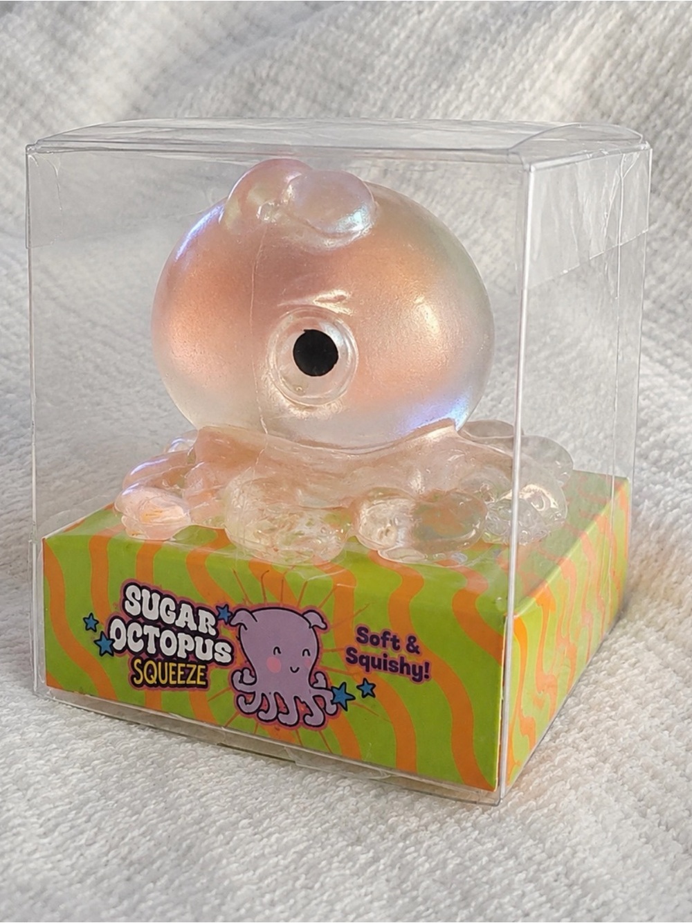 Squeeze Soft & Squishy Clear Pink Octopus Toy